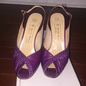 Bruno Magli Wine color high heels